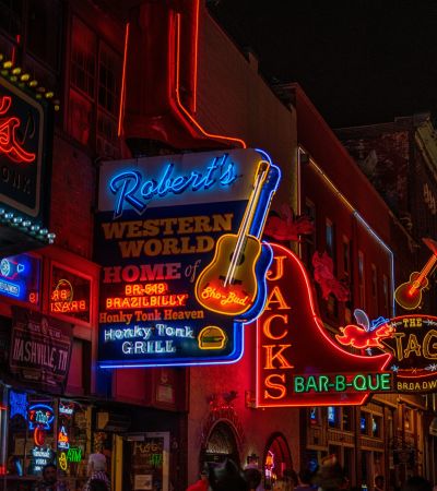 red and yellow led signage