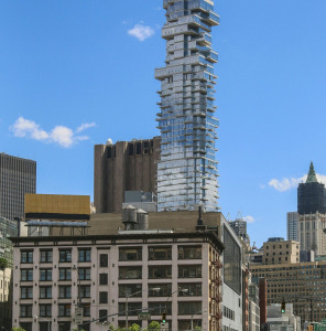 Spectacular view of Manhattan skyline featuring modern skyscrapers and vibrant city life.