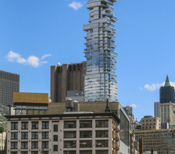 Spectacular view of Manhattan skyline featuring modern skyscrapers and vibrant city life.