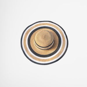 Striped Straw Hat