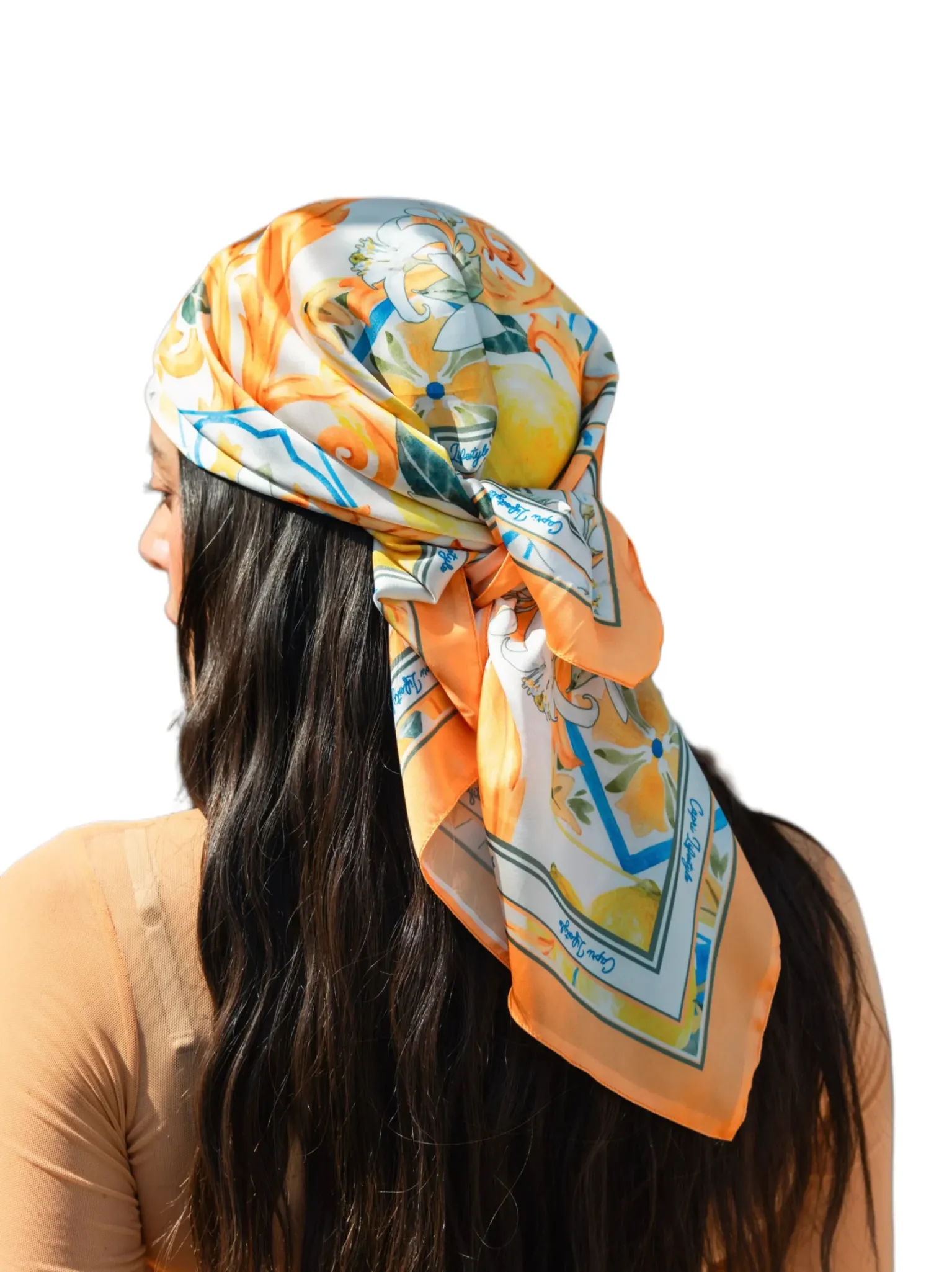 The Lemon Grove Silk Scarf