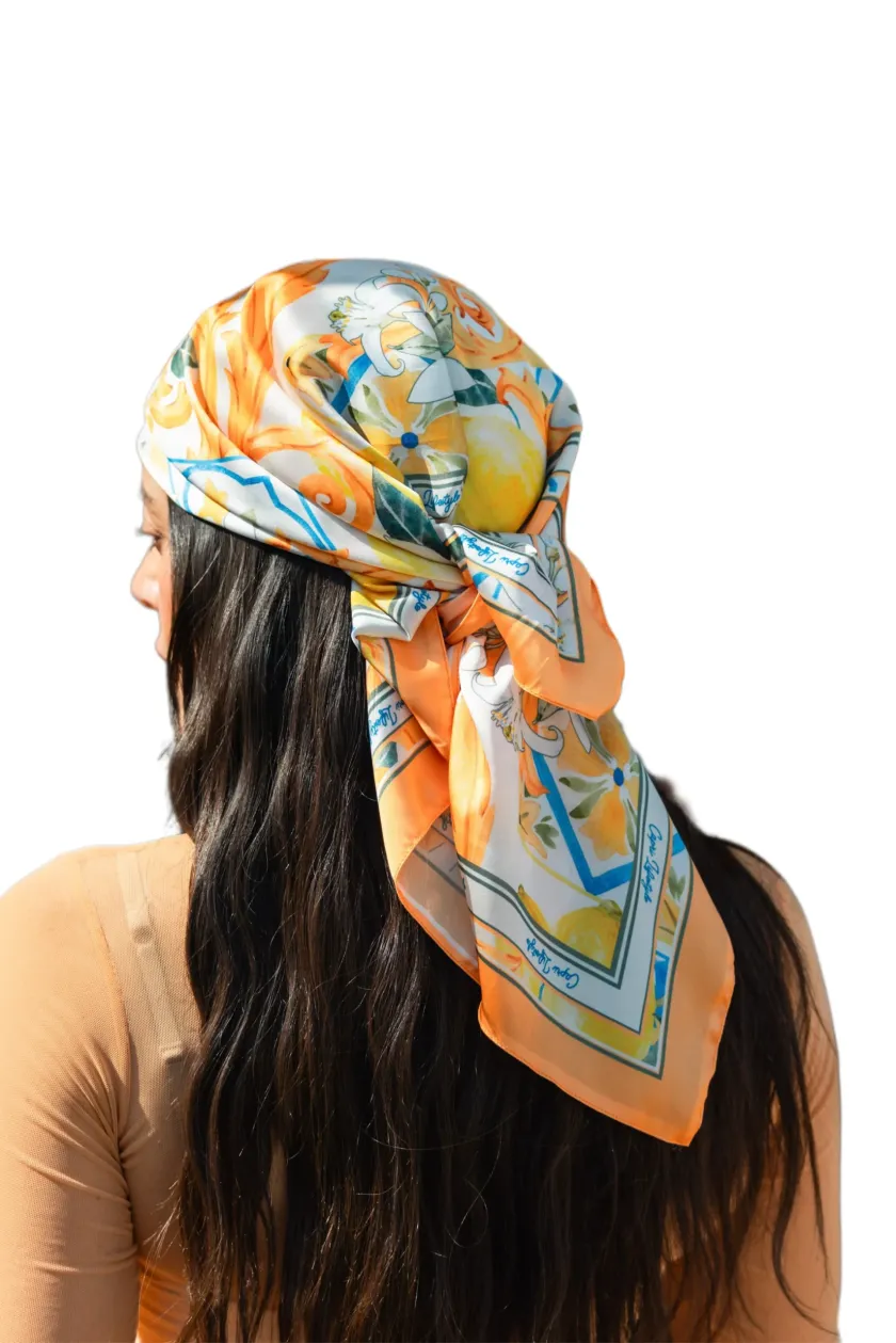 The Lemon Grove Silk Scarf